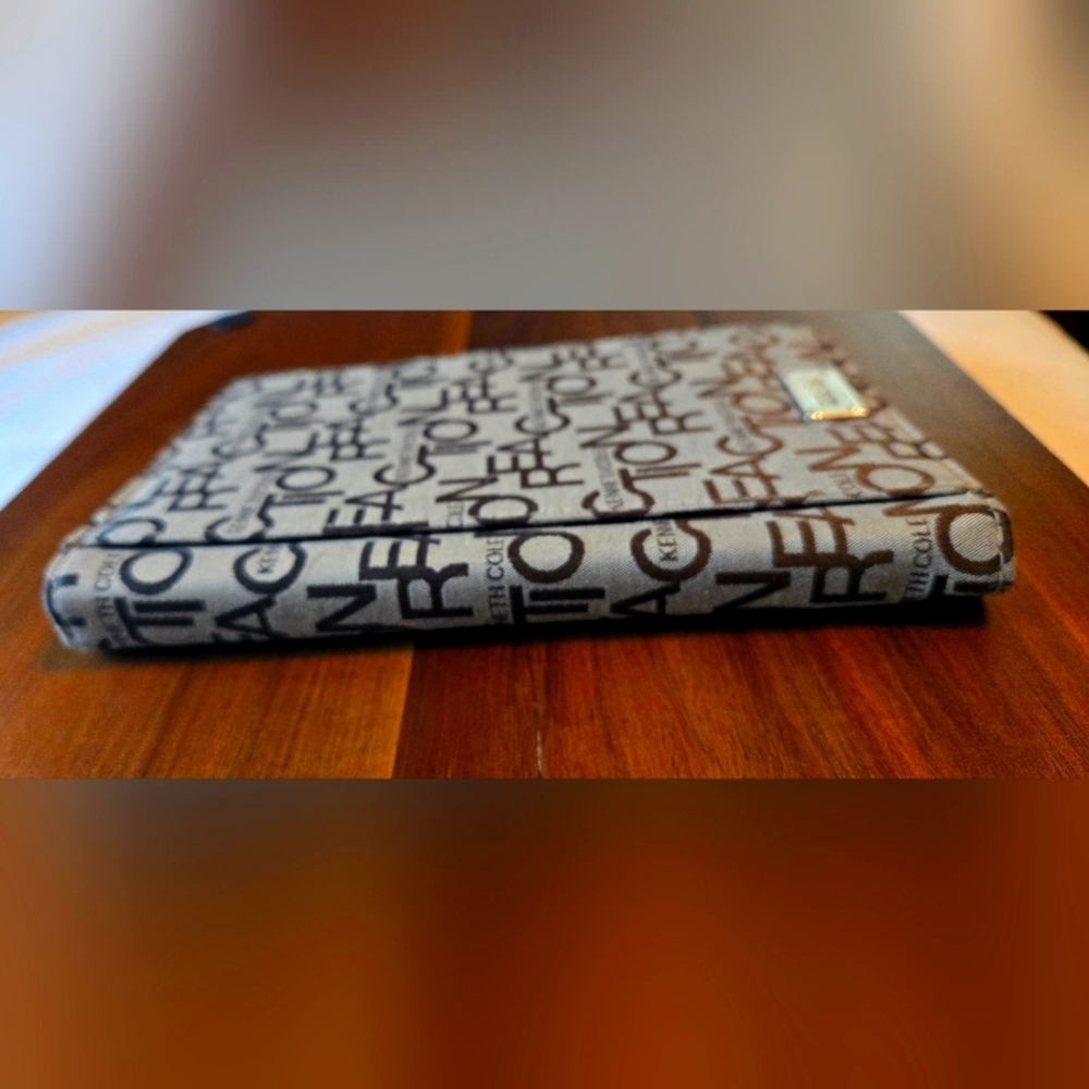 NWOT | Kenneth Cole Reaction | Tablet Case w/ Pockets | Gray, Black, & Silver - Picture 4 of 11